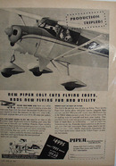 Piper Aircraft Production Tripled Ad 1961