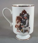 Norman Rockwell pedestal mug 1981