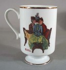 Norman Rockwell pedestal mug, Gossip, 1981