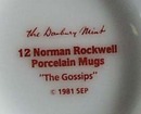 Norman Rockwell pedestal mug, Gossip, 1981