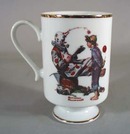Norman Rockwell pedestal mug, Circus Clown, 1981