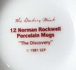Norman Rockwell pedestal mug, Circus Clown, 1981