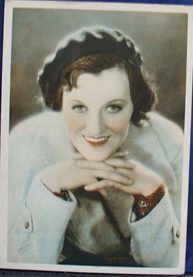 Gracie Fields 1930s postcard ,