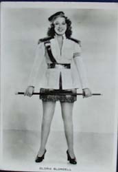 Gloria Blondell movie card, Real photograph no 2