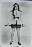 Gloria Blondell movie card, Real photograph no 2