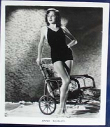 Film and stage beauty Anne Shirley and lounge chair Card