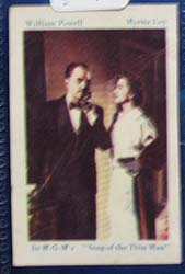 1940s movie card William Powell and Loy