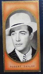 1938 Robert Taylor Film Favourites Card, This is no 6
