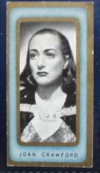 1938 Joan Crawford Film Favourites Card,