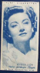 1949 Myrna Lov movie card