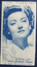 1949 Myrna Lov movie card