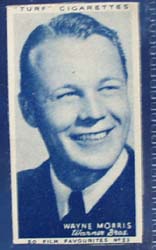 1949 Wayne Morris movie card