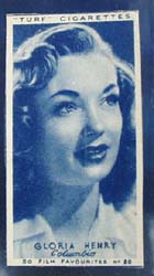 1949 Gloria Henry movie card