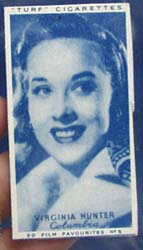 1949 Virginia Hunter movie card