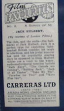 1938 Film and stage beauty Jack Hulbert Card,