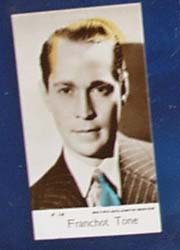 Franchot Tone Movie card,