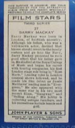Barry Mackay Film Stars Movie Card