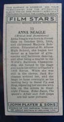 Anna Neagle Film Stars Movie Card