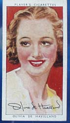 Olivia De Havilland Film Stars Movie Card