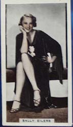 Sally Eilers Stage and Cinema Beauty Card 1933,