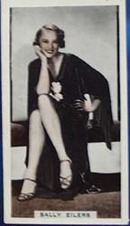 Sally Eilers Stage and Cinema Beauty Card 1933,