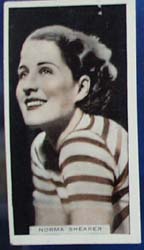 Norma Shearer Stage and Cinema Beauty Card 1933,