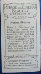 Norma Shearer Stage and Cinema Beauty Card 1933,