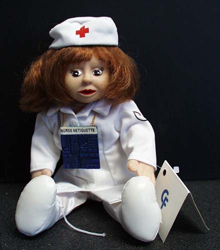 Nurse Netiquette Computer Friends Doll