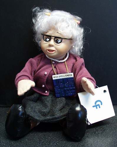 Miss Spell Check teacher Computer Friends Doll