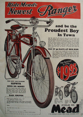 Mead Cycle Be Proudest Boy In Town Ad 1936