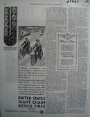 U S Chain Bike Tires To School Ad 1930