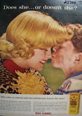 Miss Clairol Hair Color Mother And Son Ad 1958