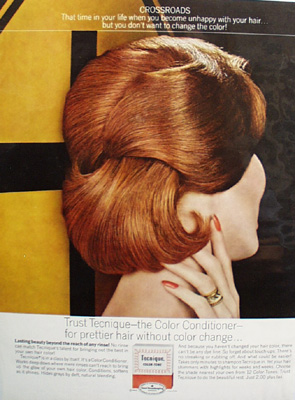 Tecnique Hair Color Conditioner Crossroads Ad 1963