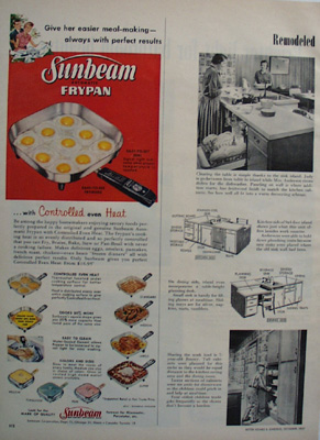 Sunbeam Frypan Christmas Ad 1957