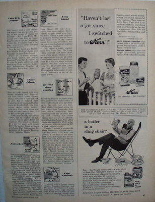 Kerr Mason Jars Women Talking Over Fence Ad 1959