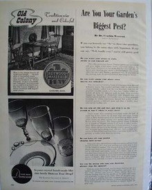 Duncan Crystal Teardrop Pattern Ad 1946