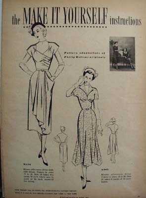 Fashions For Fall 1953 by Welhela Cushman Ad 1953