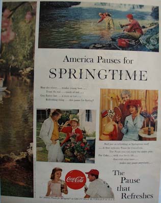 Coca Cola America Pauses For Springtime Ad 1959