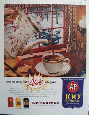 A And P Food Stores 100th Birthday Ad 1959