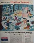 Reynolds Aluminum Hinting Season Walt Disney Ad 1957