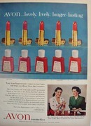 Avon Cosmetics And Mrs Curt Gowdy Ad 1954
