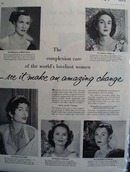 Ponds Cold Cream Worlds Loveliest Women Ad 1953