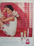 Revlon Butterfly Pink Ad 1958