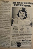 Sofskin Crme Softens Dryskin Hands Ad 1950