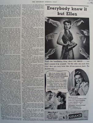 Colgate Everybody Knew But Ellen Ad 1941