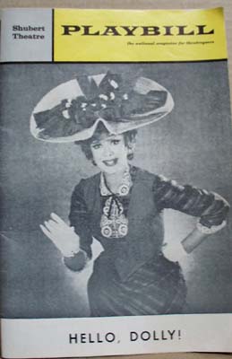 Shubert Theatre Playbill Hello Dolly