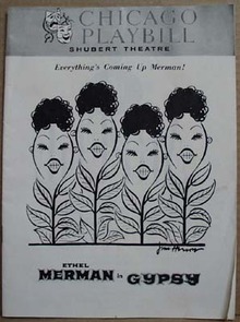 Shubert Theatre Playbill Gypsy,