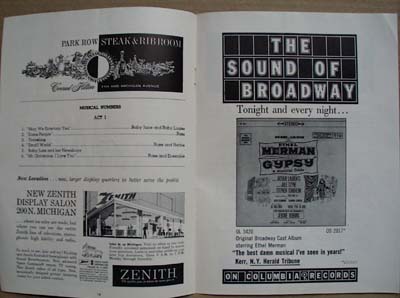 Shubert Theatre Playbill Gypsy,