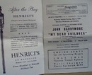Chicago Stagebill Selwy Theatre John Barrymore