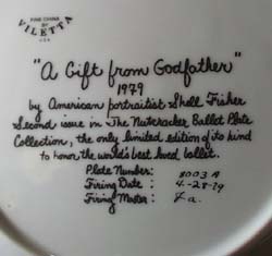 A gift from Godfather by Shell Fisher Plate